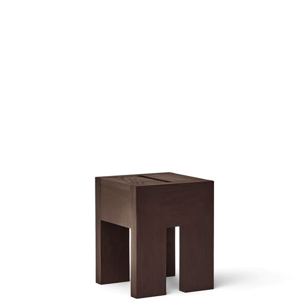 Monolith Beistelltisch Dunkel Braun Esche