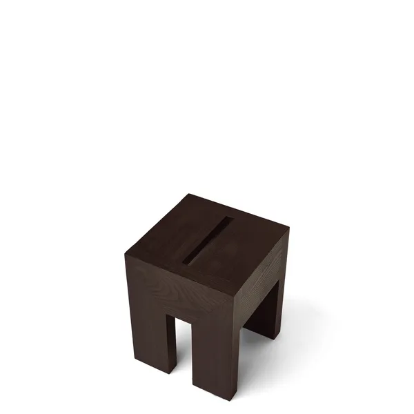 Monolith Beistelltisch Dunkel Braun Esche