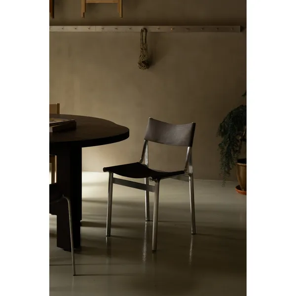 Union Eetkamerstoel Aluminum/Taupe Mesh