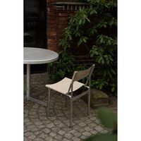 Union Eetkamerstoel Aluminum/Taupe Mesh