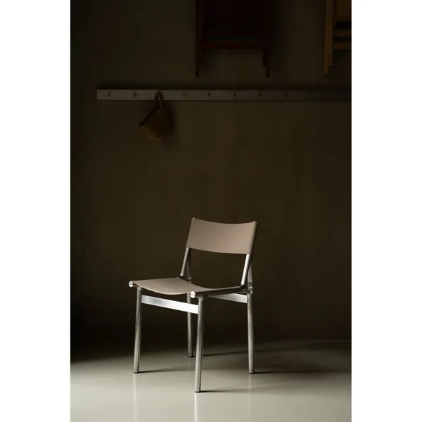 Union Eetkamerstoel Aluminum/Taupe Mesh