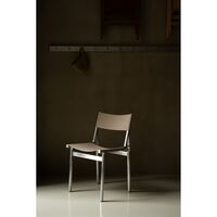 Union Eetkamerstoel Aluminum/Taupe Mesh
