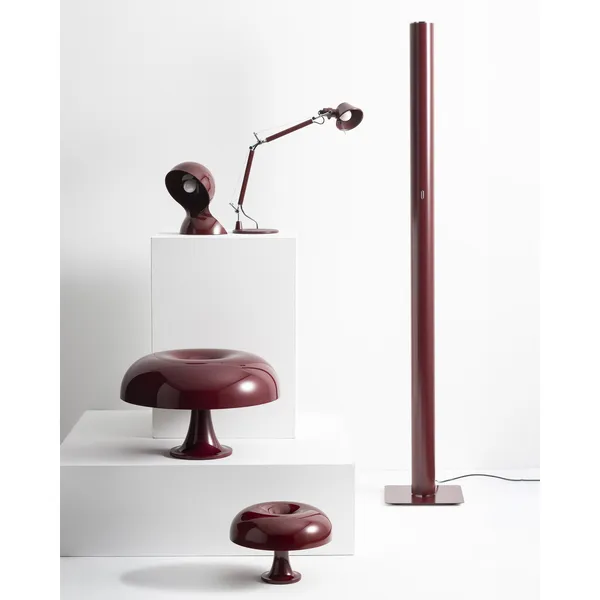 Lámpara de Mesa Nesso Bordeaux