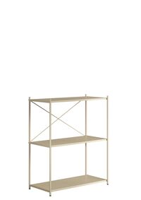 Arturo 3-Tier Shelving Unit Beige
