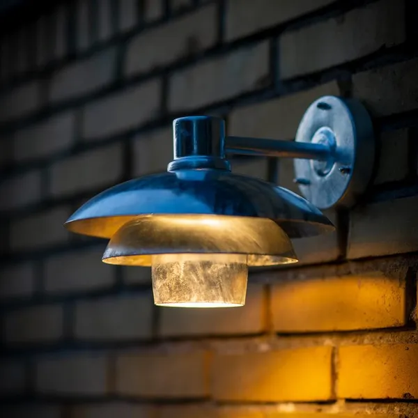 Morph D24 Outdoor Wall Lamp Galvanised Metal