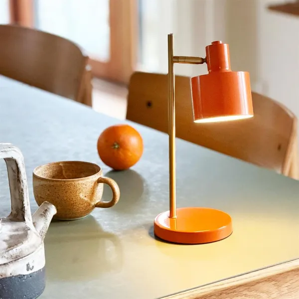 Ocean Mini bærbar bordlampe LED orange/messing