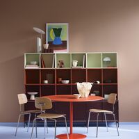 Panton Café- & Spisebord Ø120 4023-Forbo Nero Linoleum