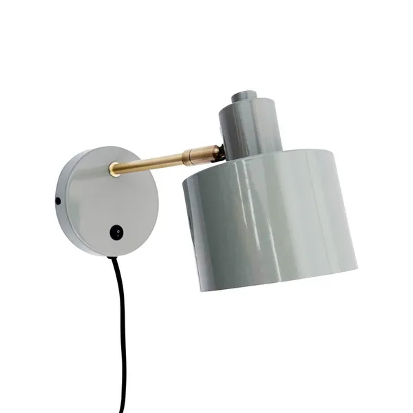 Ocean Wandlamp Olijf/Messing