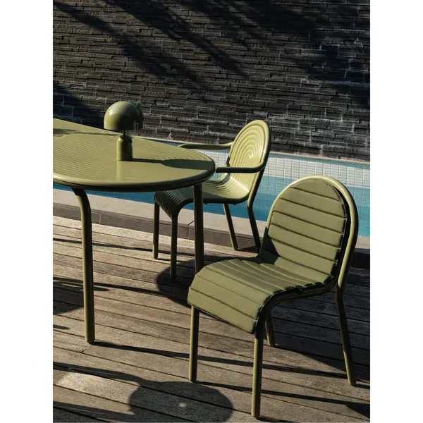 Groove Seat & Back Cushion Moss