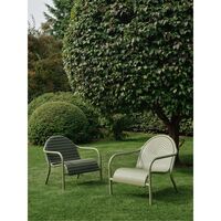 Groove Seat & Back Cushion for Lounge Chair Moss