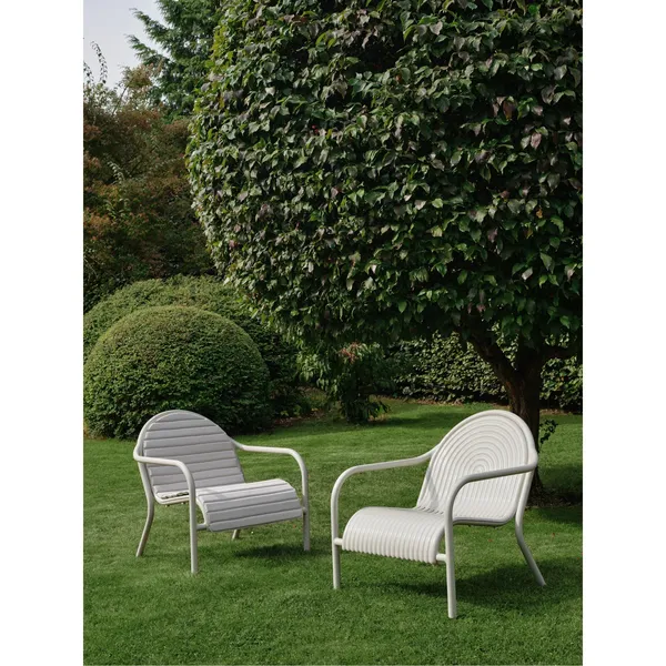 Groove Seat & Back Cushion for Lounge Chair Putty