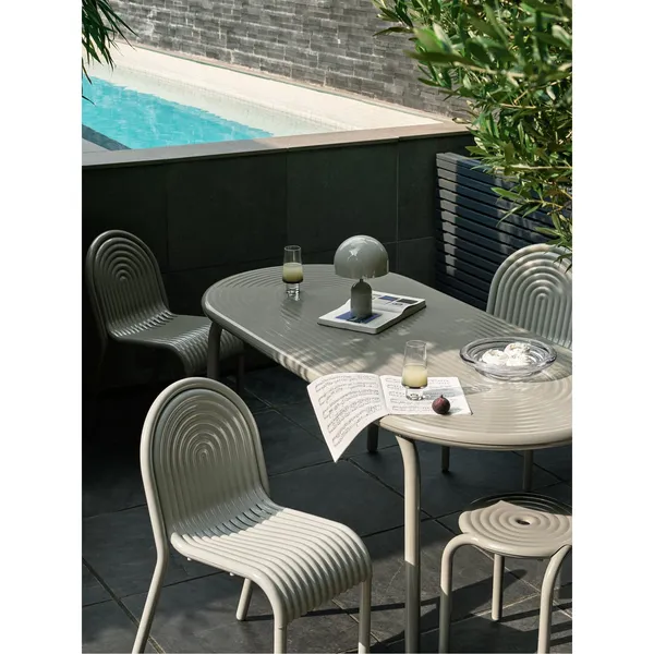 Groove Outdoor Chair Putty