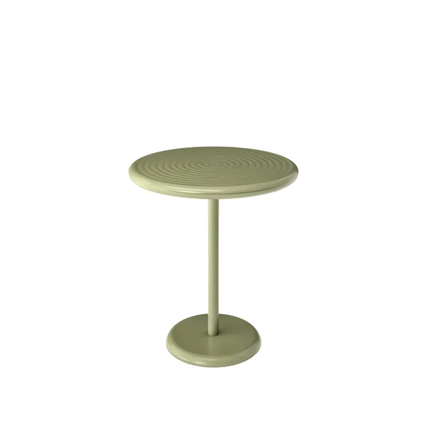 Groove Outdoor Table Round Moss