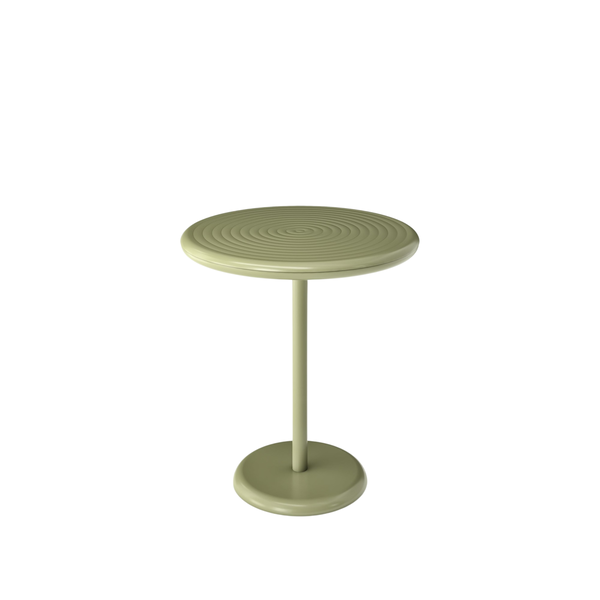 Groove Outdoor Table Round Moss