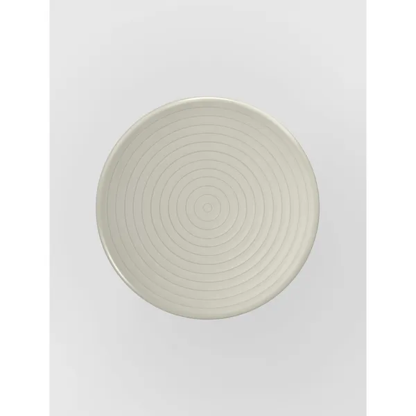 Groove Outdoor Table Round Putty