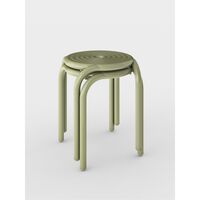 Groove Outdoor Stool Moss