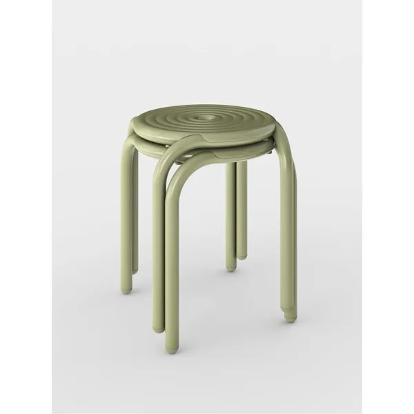 Groove Outdoor Stool Moss