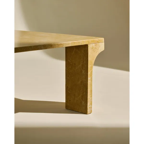 Doric Coffee Table 80x80 cm Honey Amber