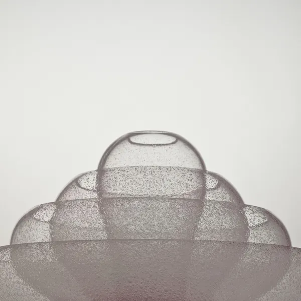 Lotus Table Lamp Bubble/Black Chrome
