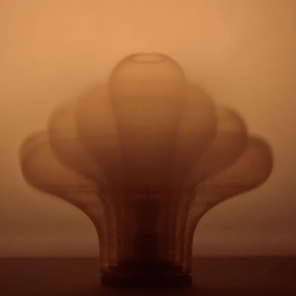 Lotus Table Lamp Bubble/Black Chrome