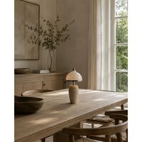 Eternal Moonlight Portable Lamp Ø12cm Travertine/Chrome