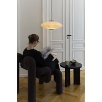 Mori Oval Pendant Ø52 Walnut/Off-white