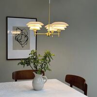 DL20 Chandelier Messing/Opal