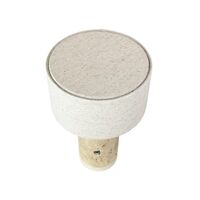 Mellow LED-tafellamp van travertin