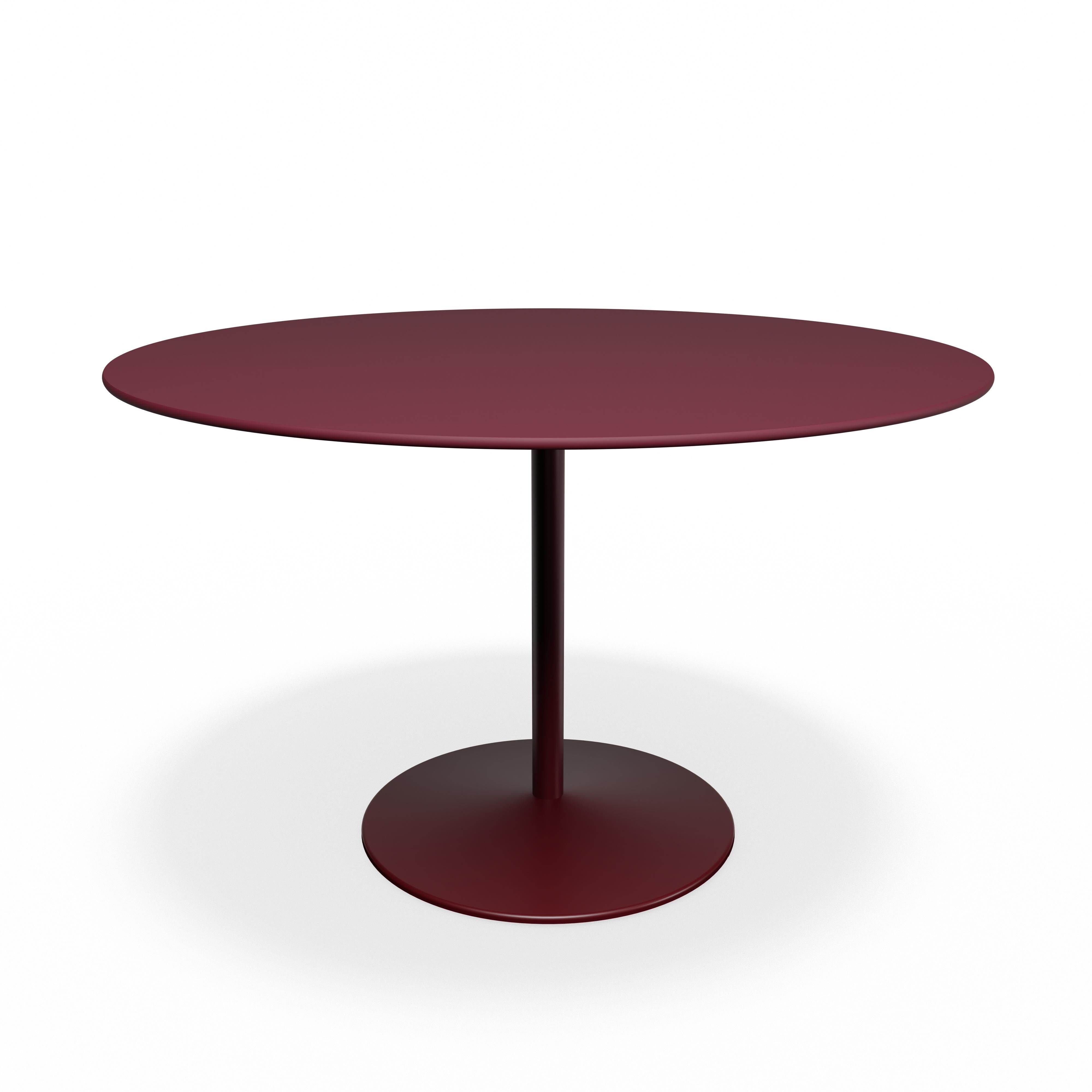 Panton Café- & Spisebord Ø120 4154-Forbo Burgundy Linoleum