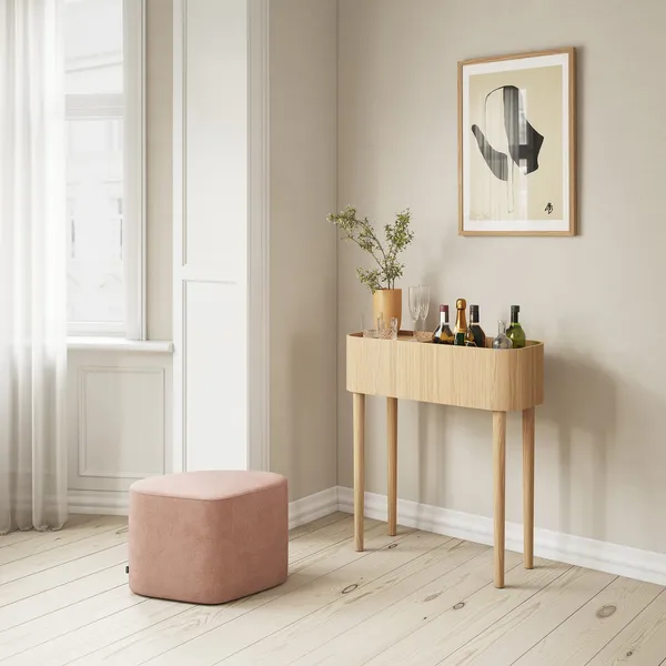 Madison Pouf Cream White