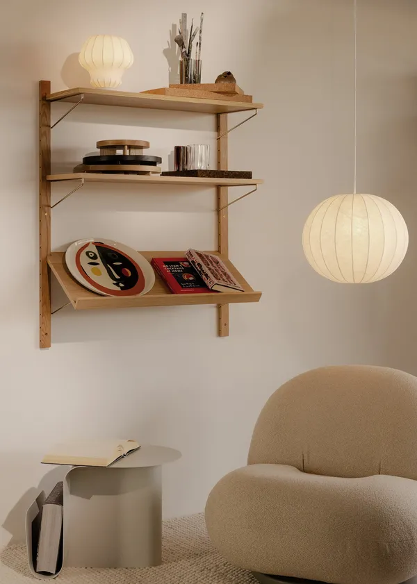 FW01 Malmö Cocoon viseća svjetiljka Ø40, bijela