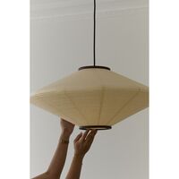 Mori Diamond Pendant Ø52 Walnut/Off-white