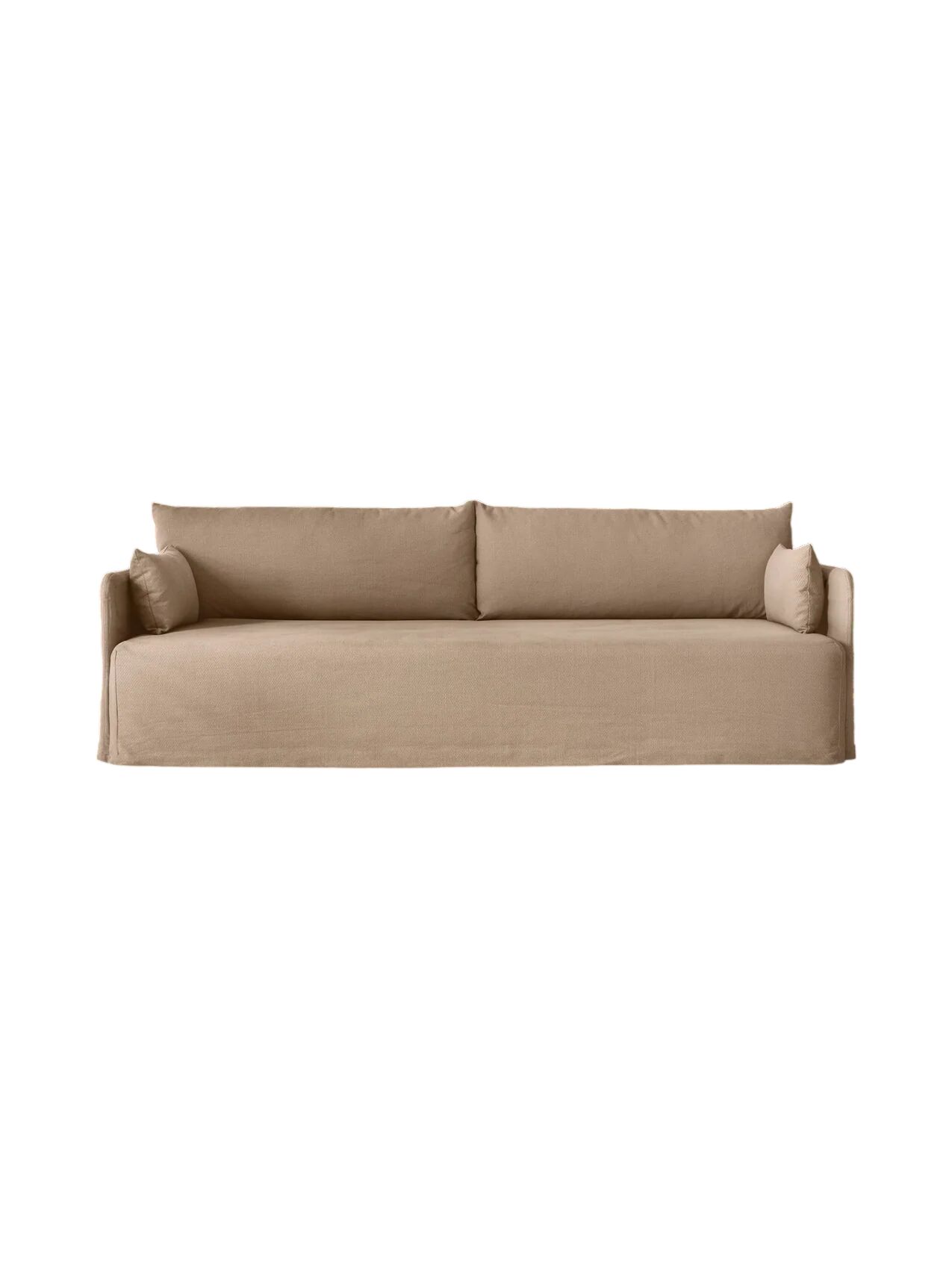 Offset Sofa, 3 Seter med Løst Trekk, EU HR Skum, Logan YC04064 03 (Flint), Yarn Collective