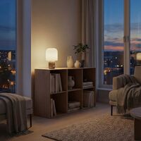 Tokyo Table Lamp White/Dark Brown