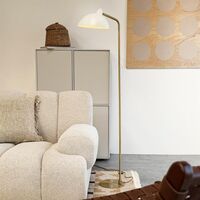 Futura Stehleuchte Beige/Messing