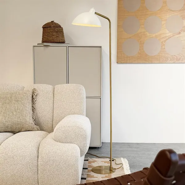 Futura Stehleuchte Beige/Messing