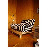 Roots Schlafsofa 90x200 Raw/422 Burgundy-Light Blue