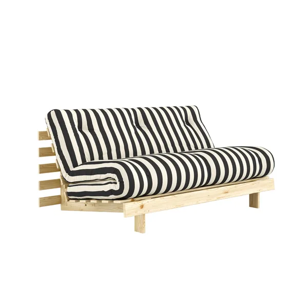 Roots Sofa Bed 160x200 Raw/420 Black-White