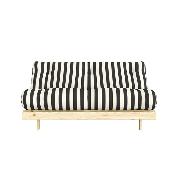 Roots Sofa Bed 160x200 Raw/420 Black-White