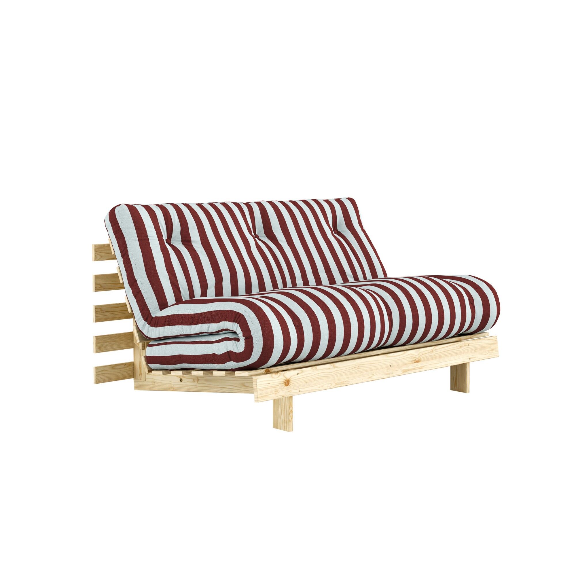 Roots Sovesofa 140x200 Raw/422 Burgundy-Light Blue