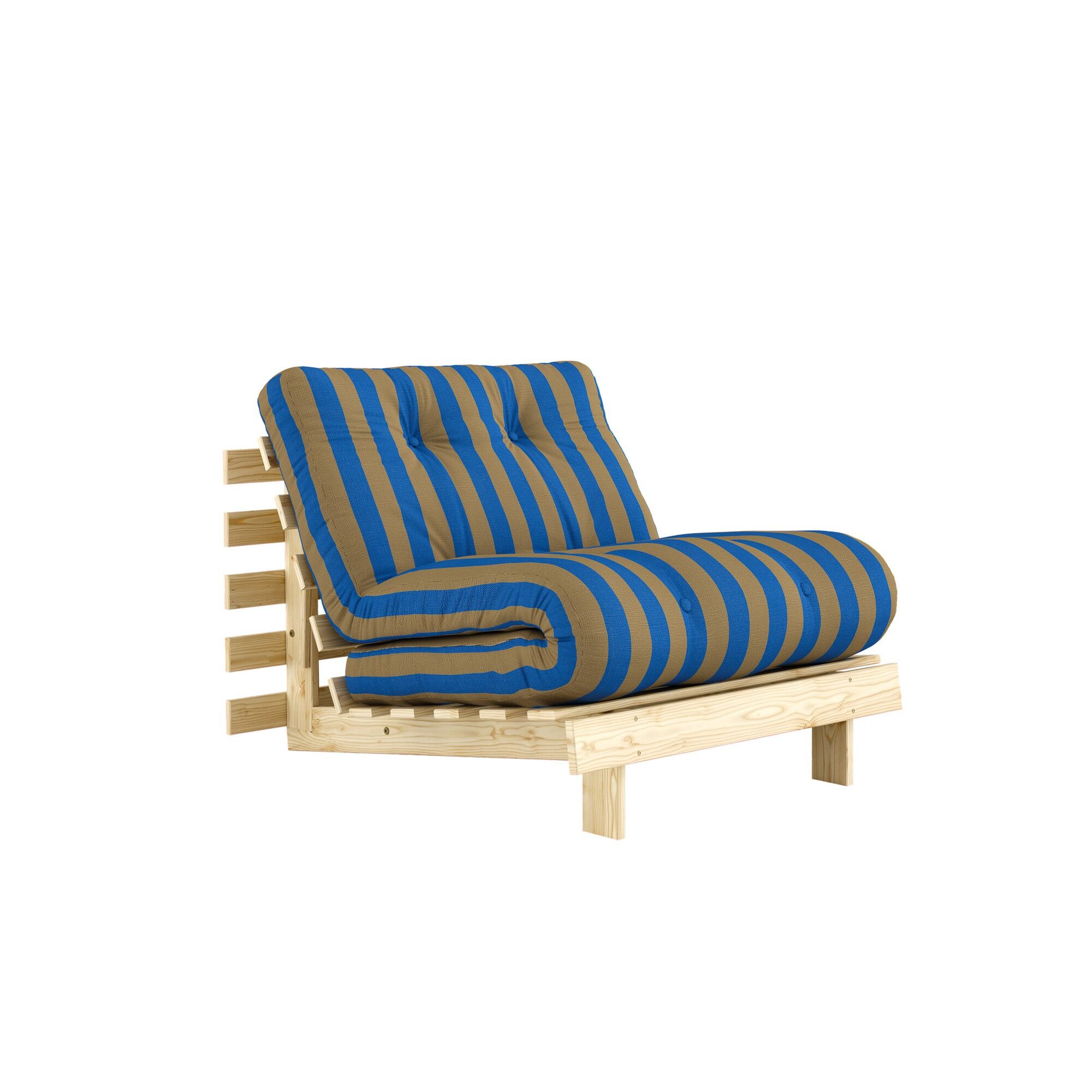 Roots Sovesofa 90x200 Raw/424 Brown-Blue