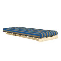 Roots Schlafsofa 90x200 Raw/424 Brown-Blue