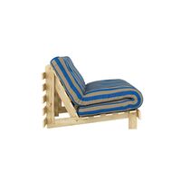 Roots Schlafsofa 90x200 Raw/424 Brown-Blue