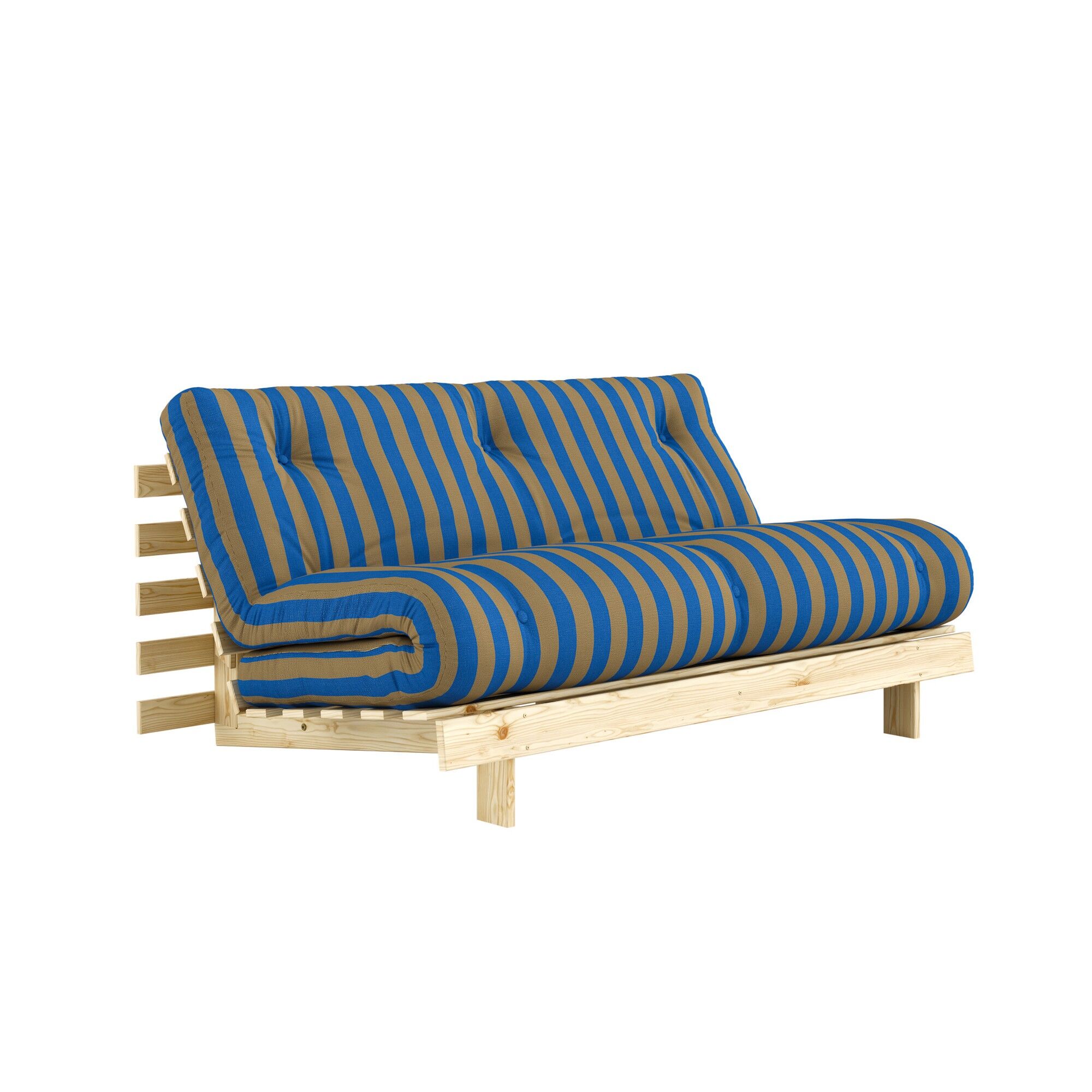Roots Sovesofa 160x200 Raw/424 Brown-Blue