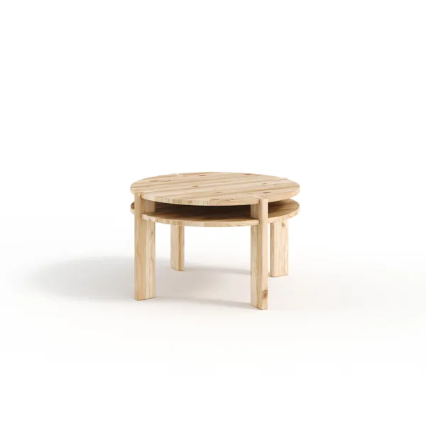 Tuck Coffee Table Round Raw