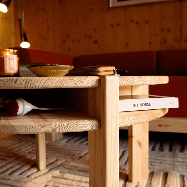 Tuck Coffee Table Round Raw