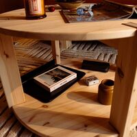 Tuck Coffee Table with Storage Raw