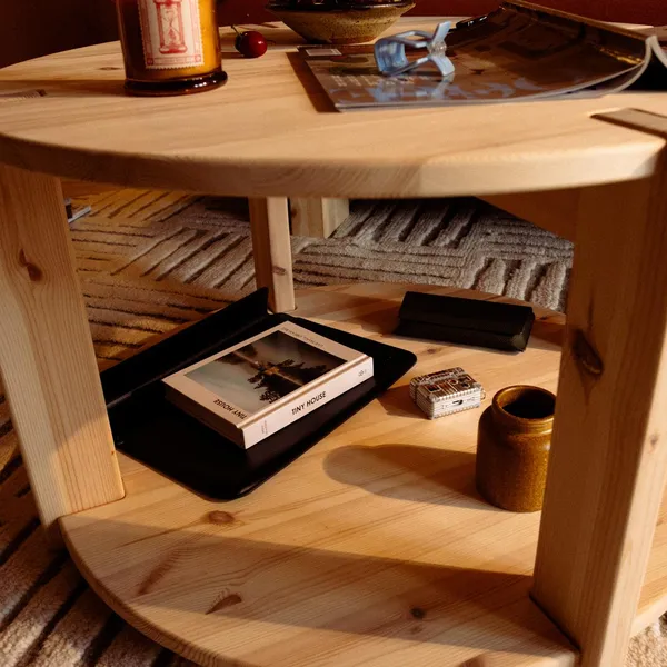 Tuck Coffee Table with Storage Raw