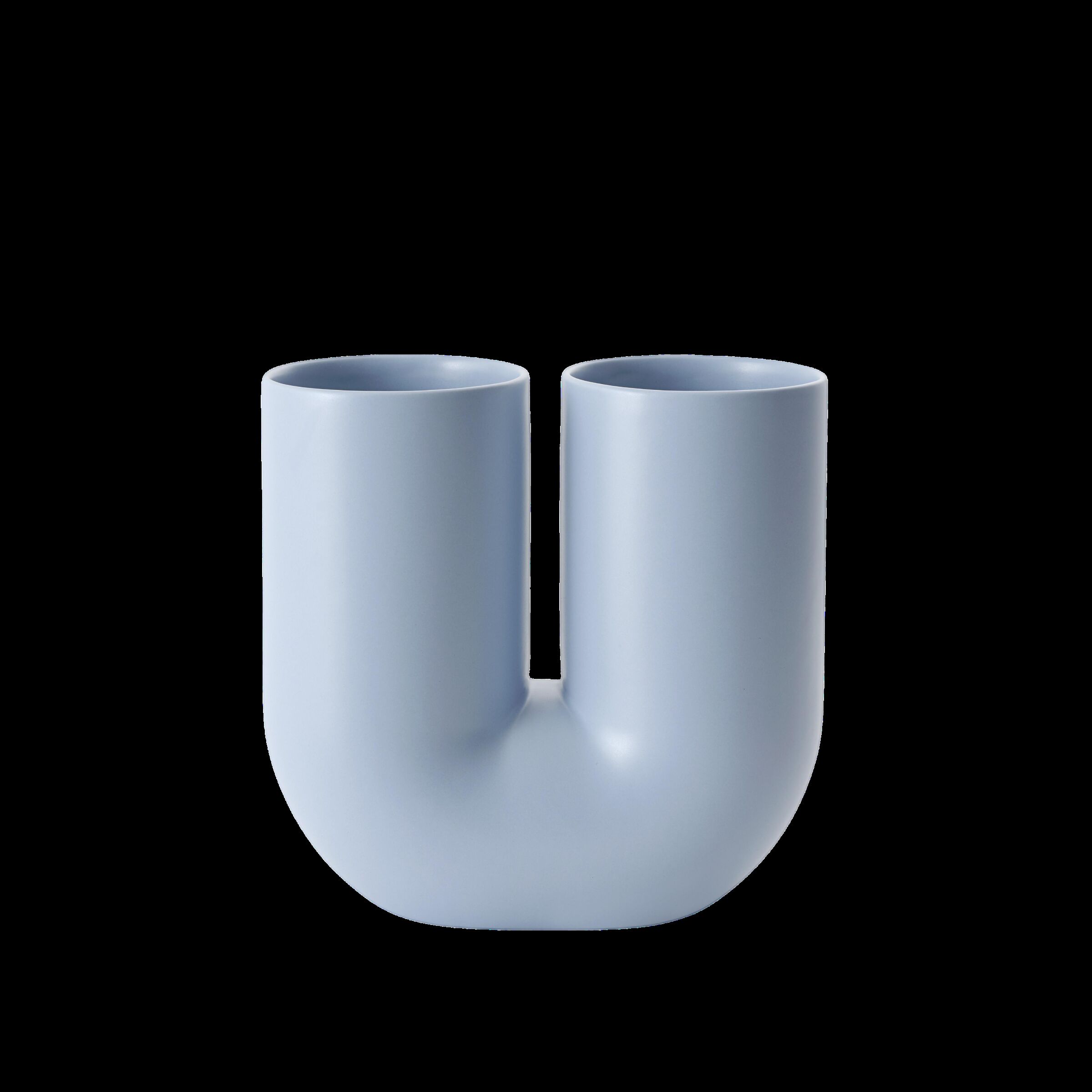 Kink Vase H26 Lys Blå