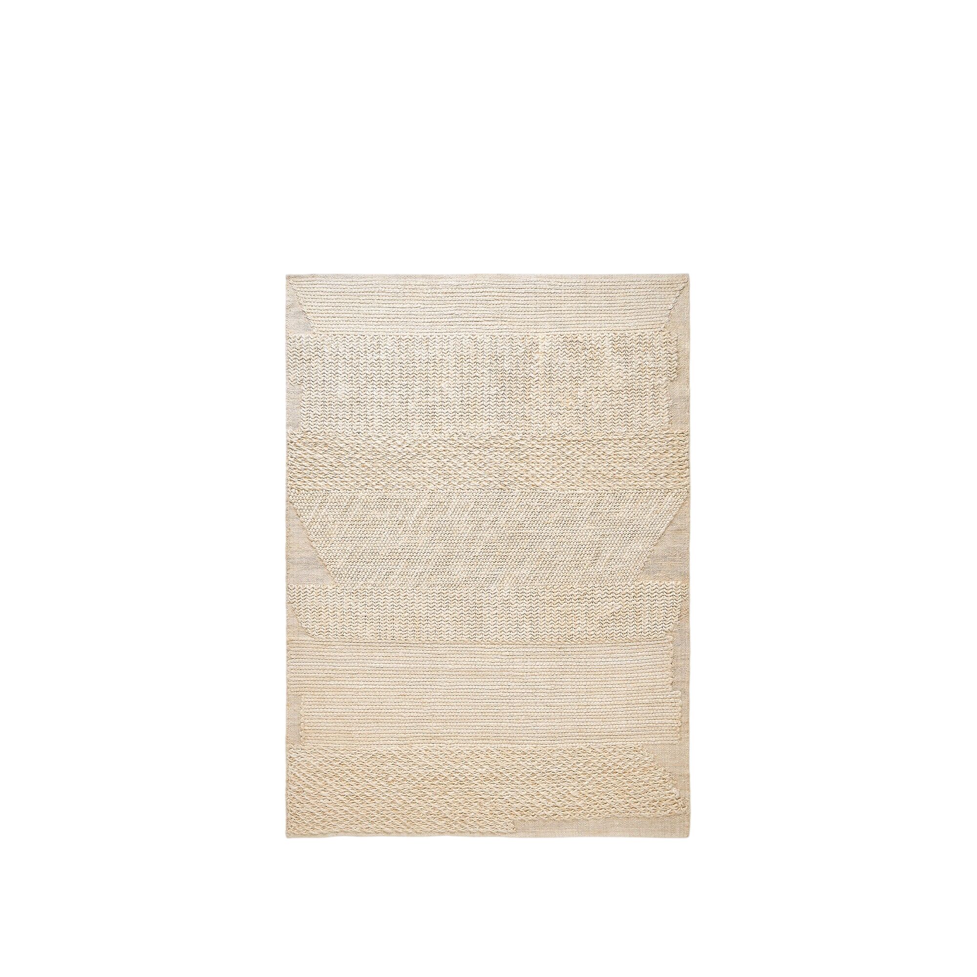 Knotty Rug 170x240 Hvit